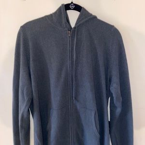 Bloomingdales Cashmere zip hoodie